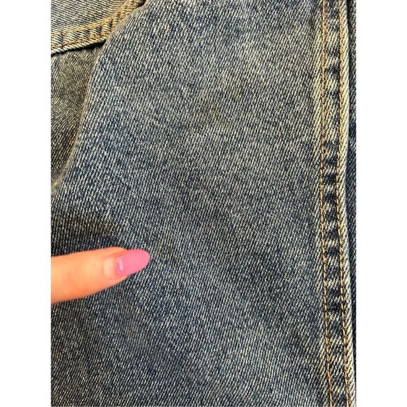 Blank NYC Fitted Raw Hem Denim Jacket In Traffic Jam Size XS - Picture 8 of 9